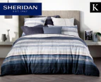 Sheridan Hillside King Bed Quilt Cover Set - Midnight