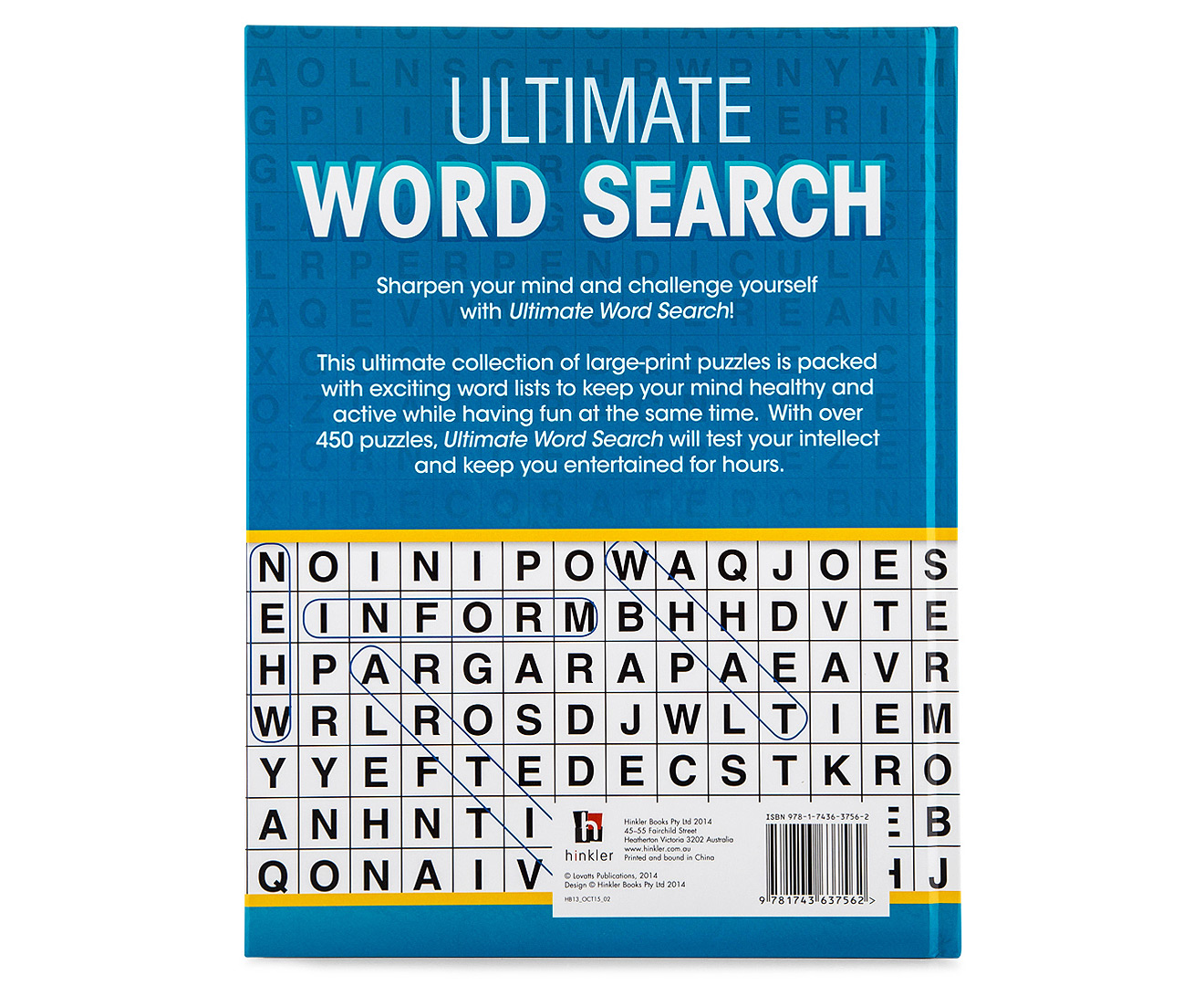 Ultimate Large Print Word Search Book Blue Catch au