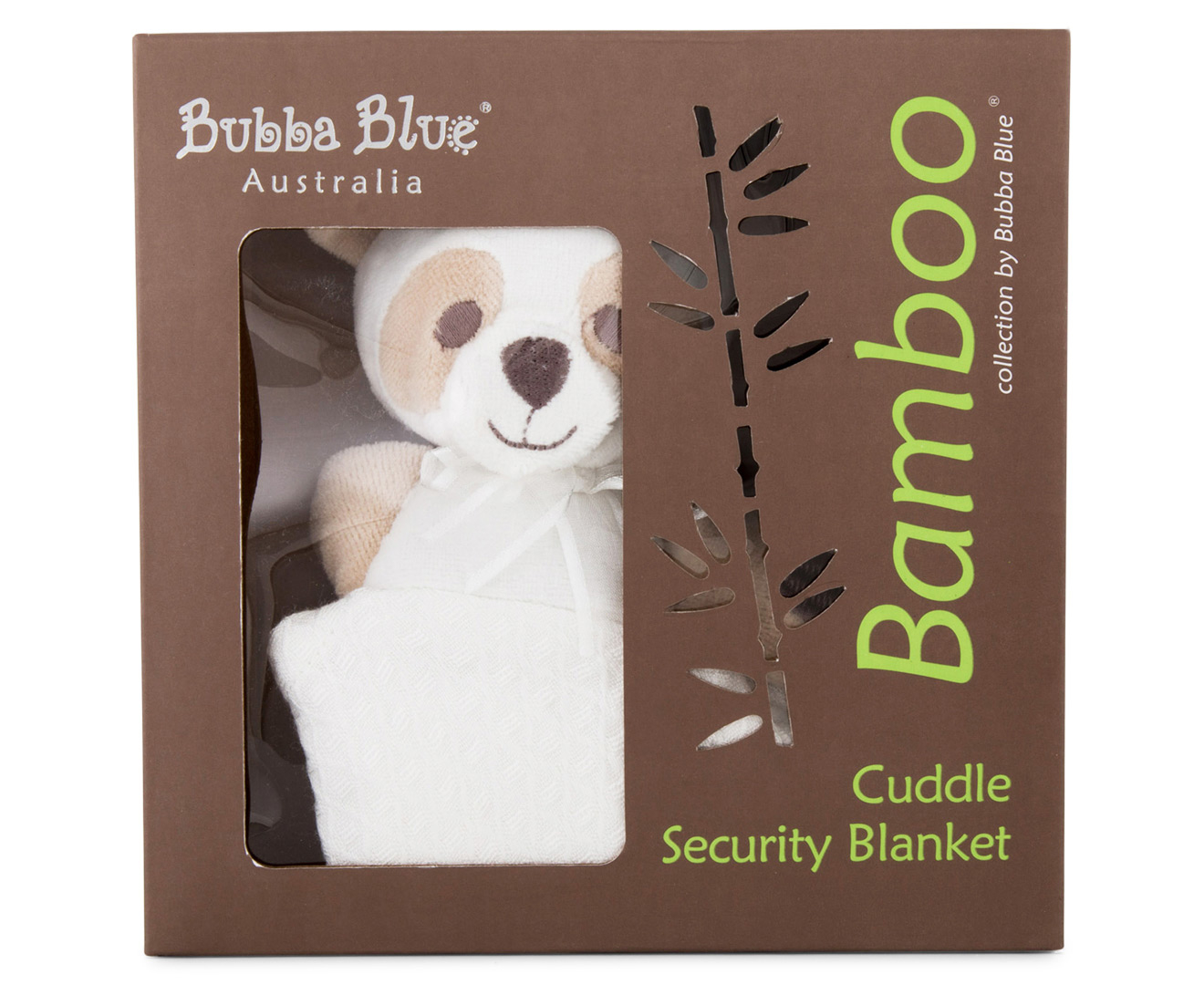 Bubba Blue Bamboo Cuddle Security Blanket Optical White Catch