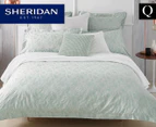 Sheridan Hellman Queen Bed Tailored Quilt Cover Set - Sage