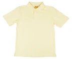 Stubbies Kids' Short Sleeve Polo Shirt - Lemon