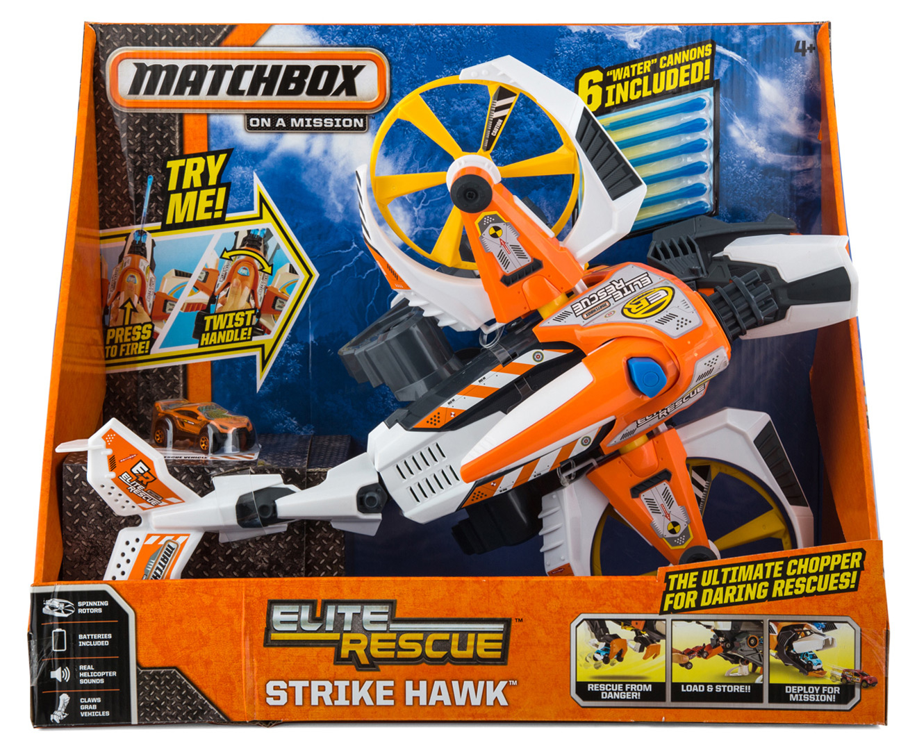 Matchbox Elite Rescue Strike Hawk | Mumgo.com.au