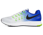 Nike Men's Air Zoom Pegasus 33 Shoe - White/Black/Concord/Electric Green