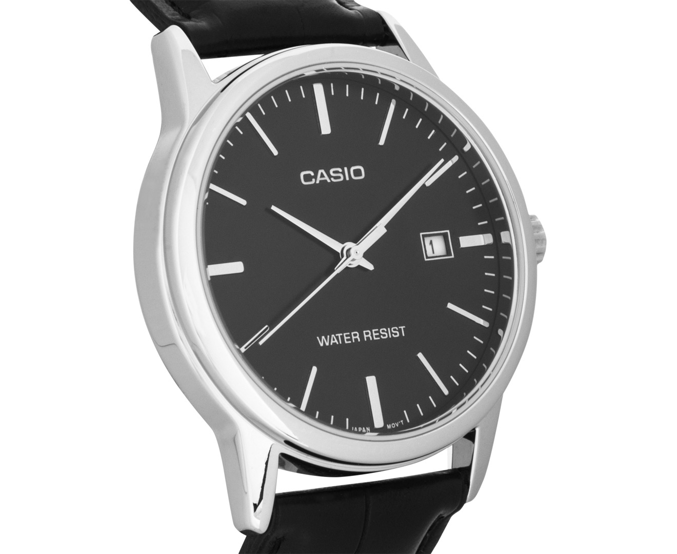 casio silver and black watch