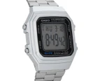 Casio Men's 32mm A178WA-1 Digital Watch - Silver