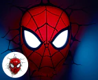 3D Marvel Spiderman Mask Wall Light - Red