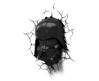 3D Star Wars Ep7 Darth Vader Wall Light - Black