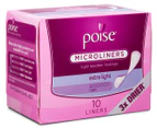 3 x Poise Microliners Extra Light 10pk
