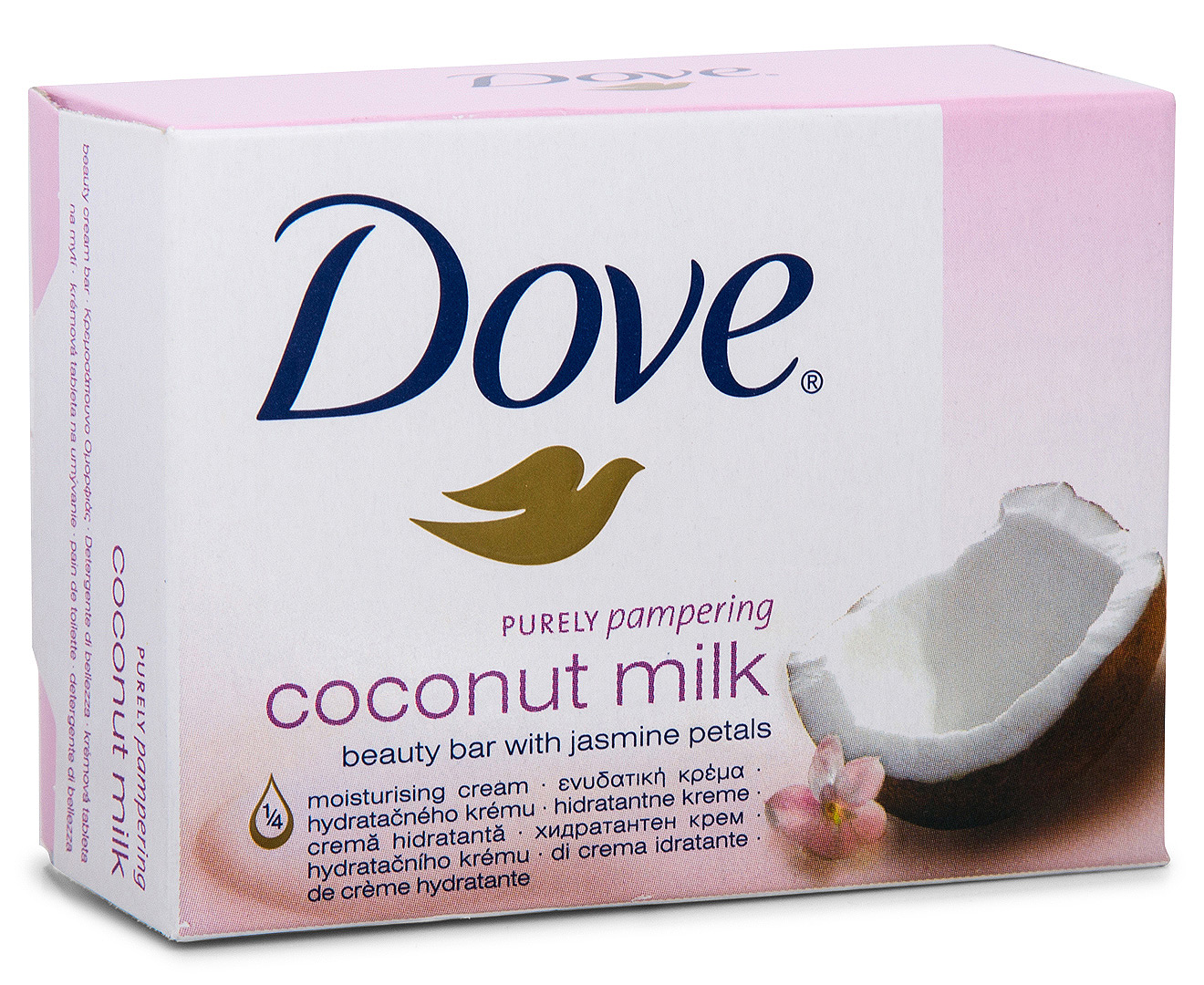 4 X Dove Beauty Cream Soap Bar Coconut Milk 100g Catch au