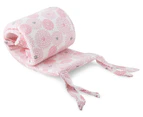 Petit Nest 4Pc Penelope Cot Bumper Set - Pink