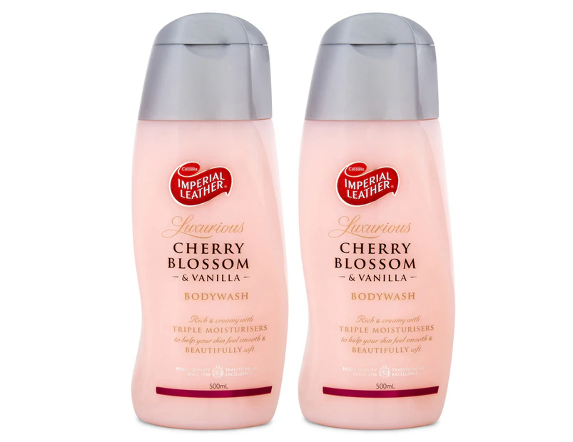 2 x Imperial Leather Cherry Blossom & Vanilla Body Wash 500mL