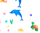 Dolphin & Fish Height Chart Wall Decal