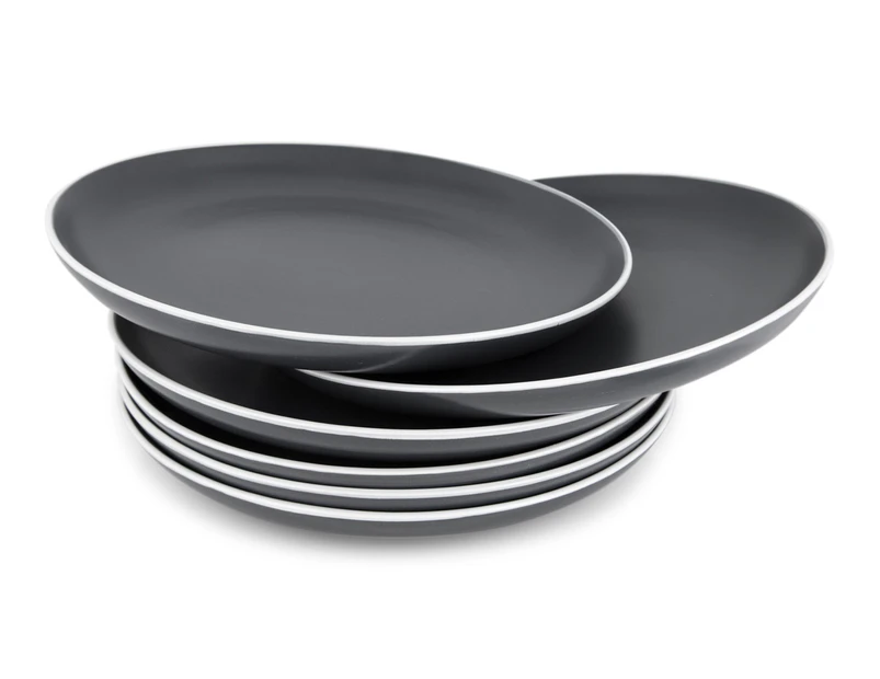 Cooper & Co. Pasco 27cm Dinner Plate 6-Pack - Charcoal