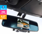 BSR Dual HD Camera Car DVR w/ Bluetooth & Rear View Mirror