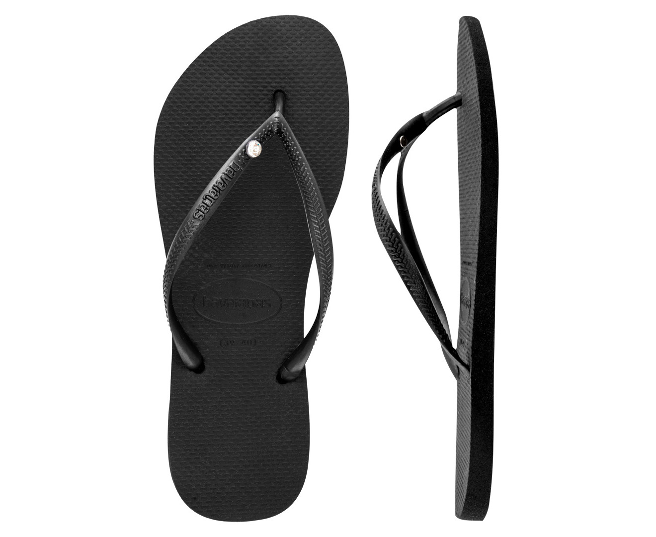 havaianas black crystal
