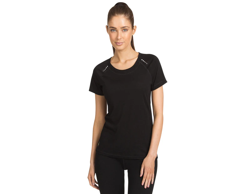 Smartwool Women's PhD Ultra Light Short Sleeve Shirt - Black