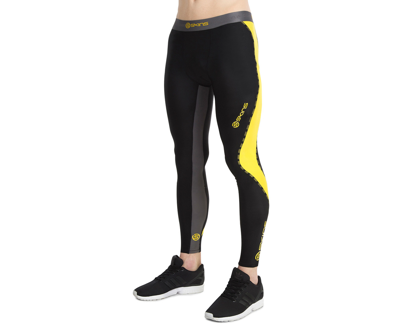 Skins Mens DNAmic Compression Shorts (Black/Citron)