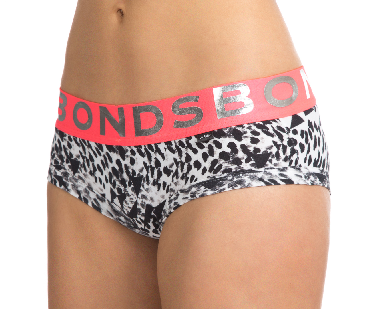 Bonds Wideband Lo Rider Brief - Leopard/Pink