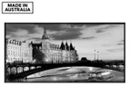 Bridge Over River Seine 50x25cm Framed Wall Art