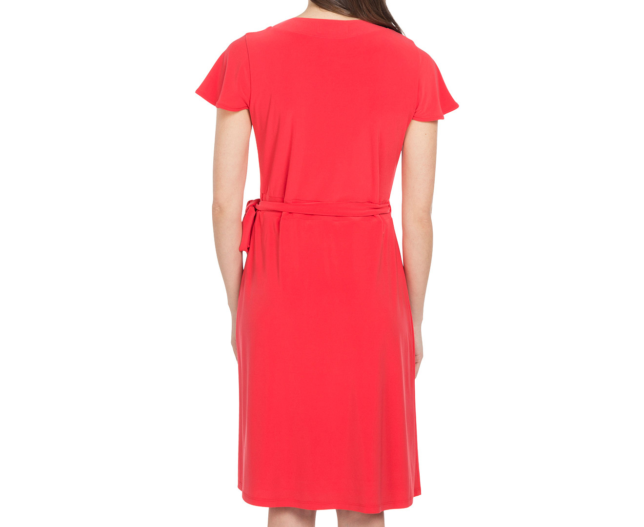 Diana Ferrari Women's Reina Wrap Dress - Vermillion | Scoopon Shopping