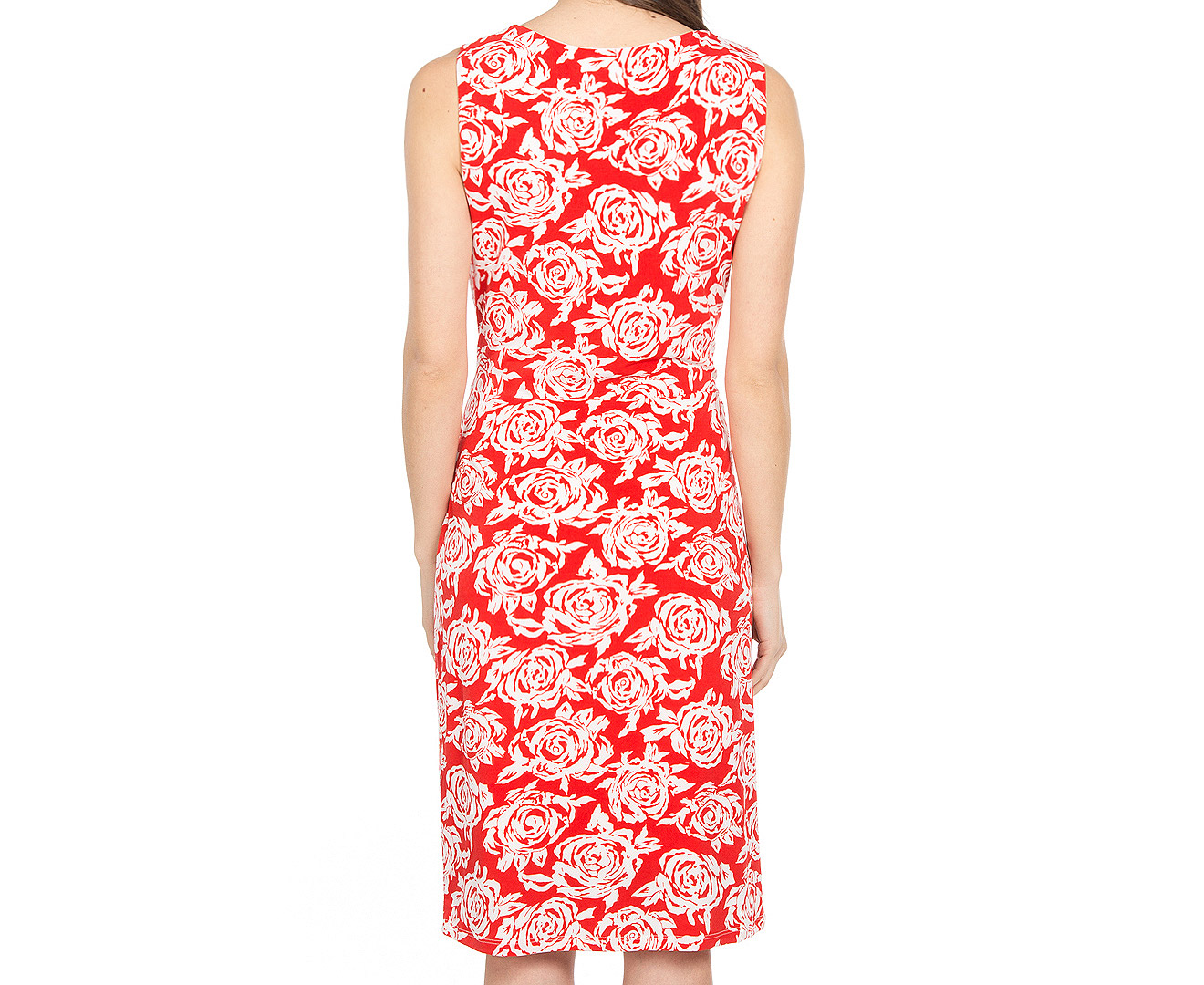 Diana Ferrari Women's Ambrosia Pencil Dress - Antique White/Rouge | Catch.com.au