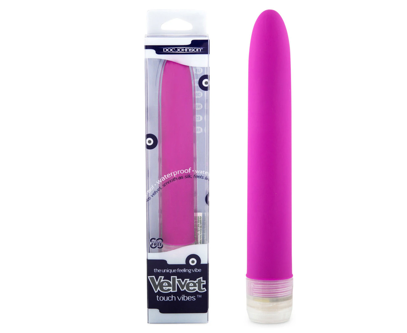 Doc Johnson Velvet Touch Vibrator - Magenta