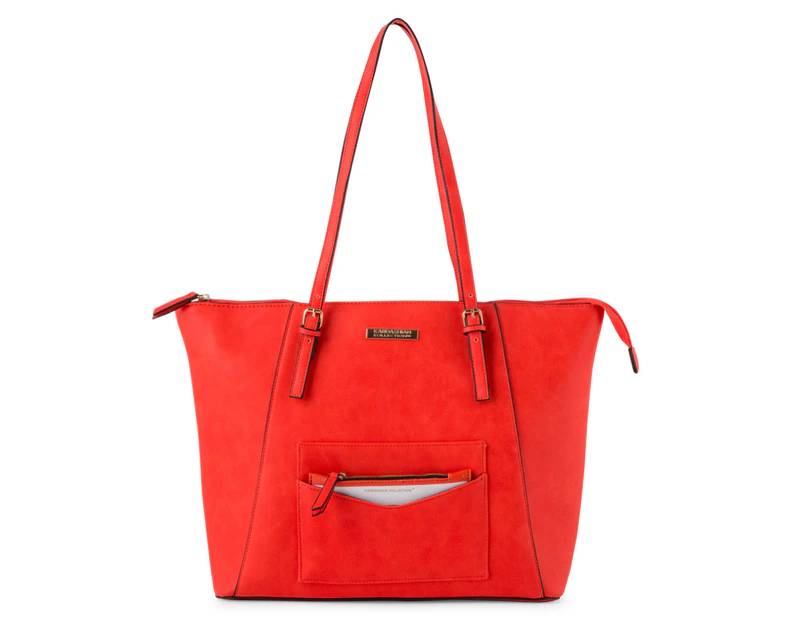 Kardashian Kollection Cause Effect Tote Bag Orange White