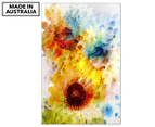 Blur of Flowers 90x59cm Canvas Wall Art