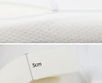 Visco Elastic Queen Bed 5cm Thick Memory Foam Mattress Topper - White