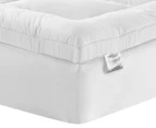 1000GSM Pillowtop King Bed Memory Resistant Mattress Topper - White