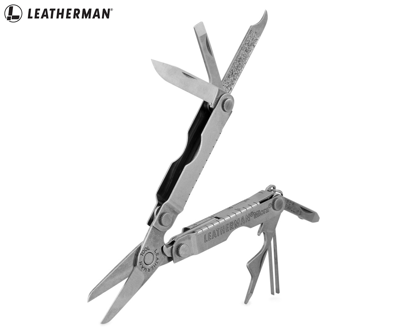 Leatherman Micra USA 10 in 1 Multitool Stainless Steel - Hiking