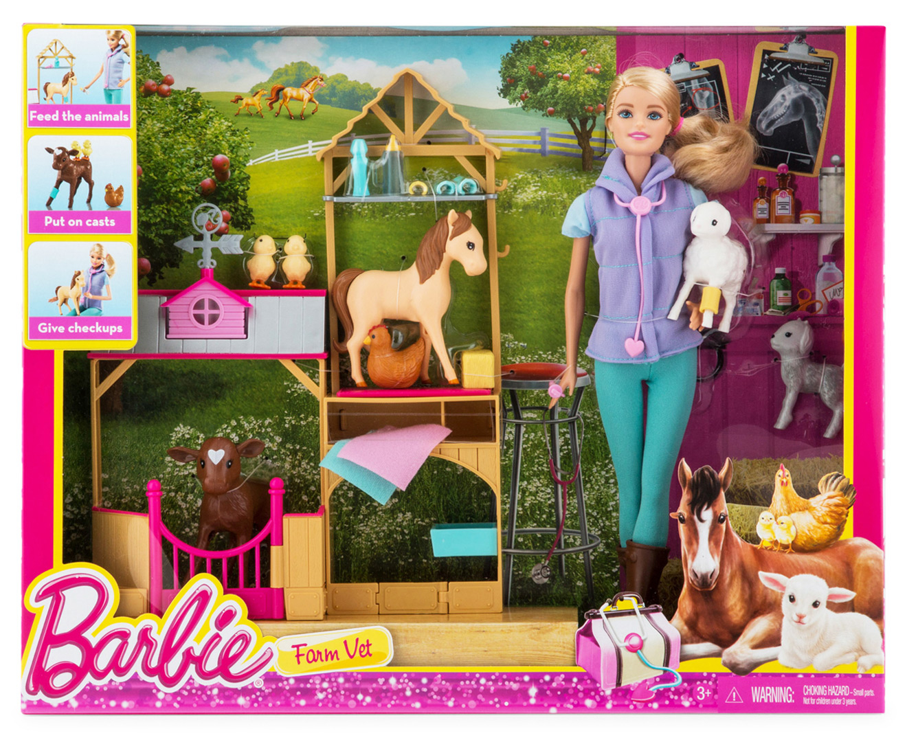 Barbie Farm Vet Doll & Playset | Catch.com.au