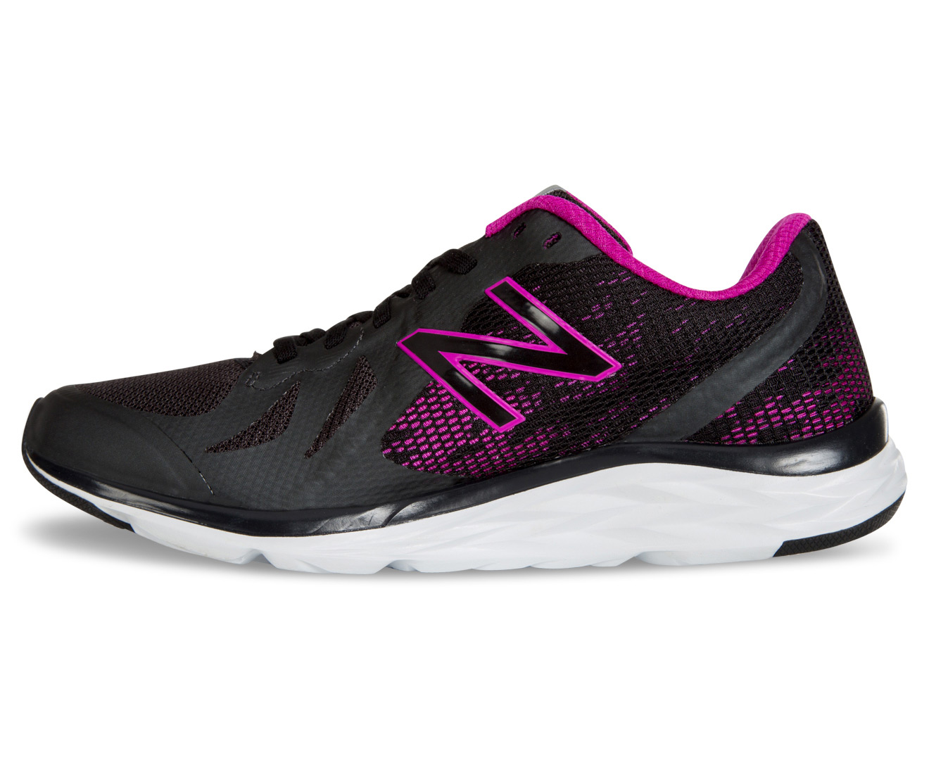 New Balance Women's Wide Fit 790v6 Running Shoe - Black/Poison Berry ...