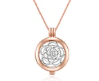 Mestige Solstice Rose Keeper Locket Set Necklace