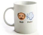 Koolface Old Fart Emoji Mug - White