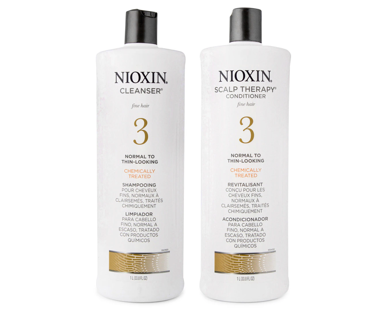 Nioxin System 3 Cleanser & Conditioner Pack 1L