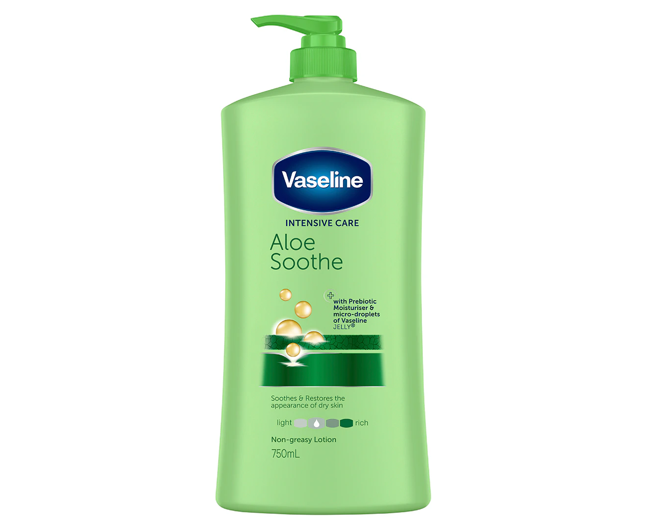 Vaseline Intensive Care Aloe Soothe Body Lotion to refresh dehydrated skin  750mL