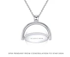 Mestige Spinners Pisces Constellation Necklace - Silver