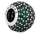 Pandora Pavé Lights Ball Charm - Silver/Green