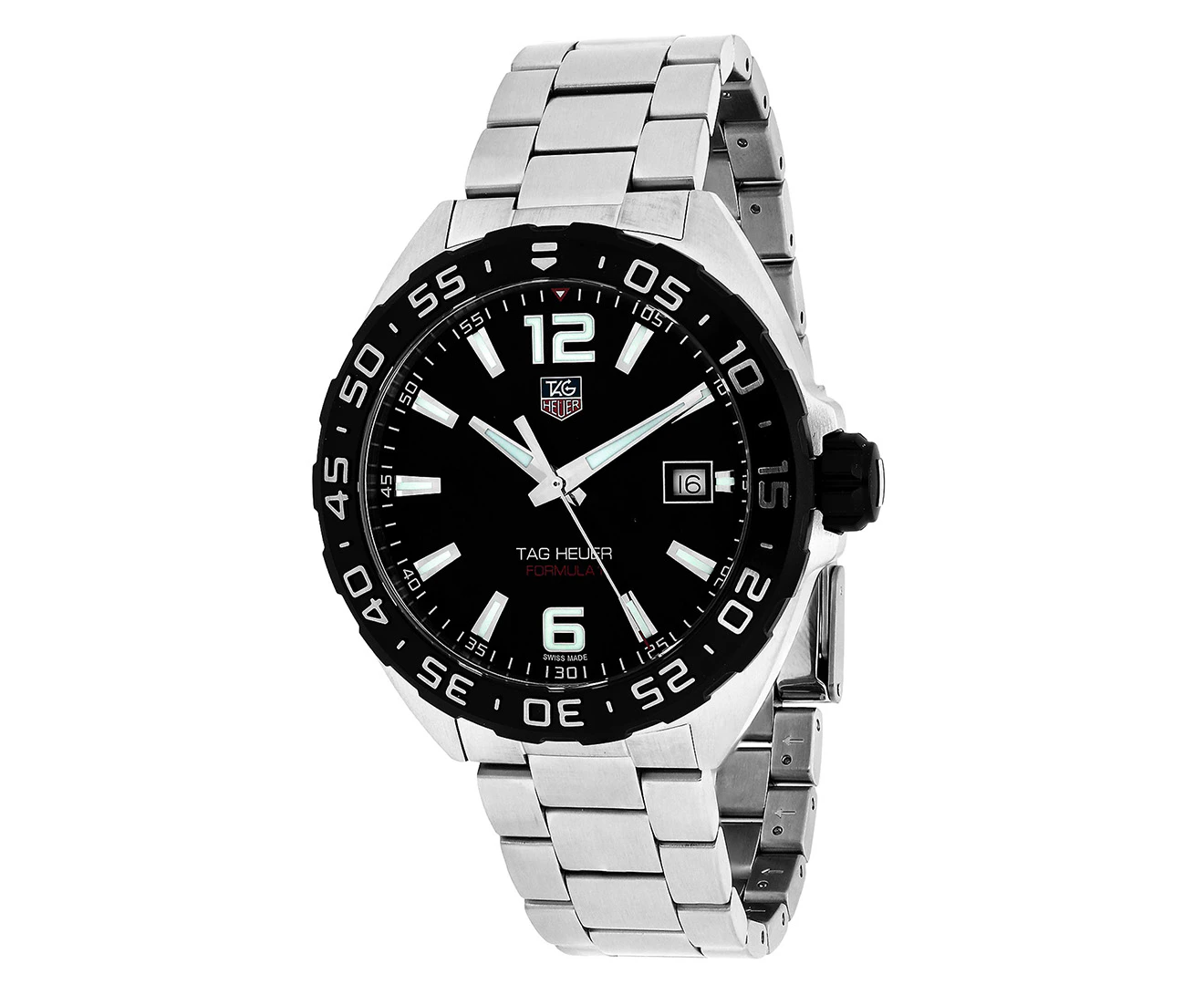 TAG Heuer Men's 41mm Formula 1 Titanium Bezel Watch - Silver/Black