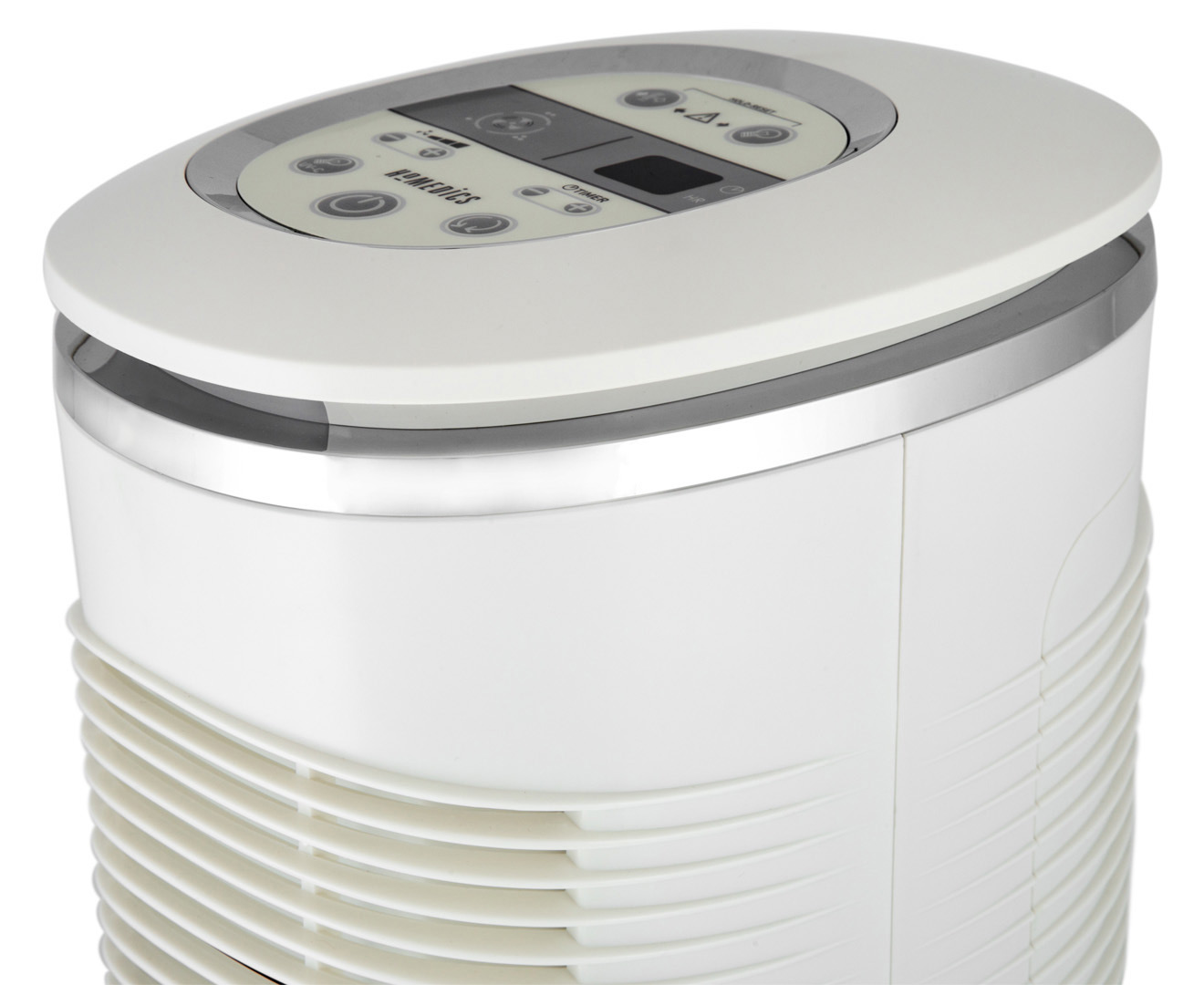 homedics oscillating hepa uv c tower air purifier