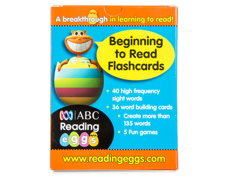 ABC Reading Eggs: Beginning To Read Flashcards Ages 4-6 Years Pack