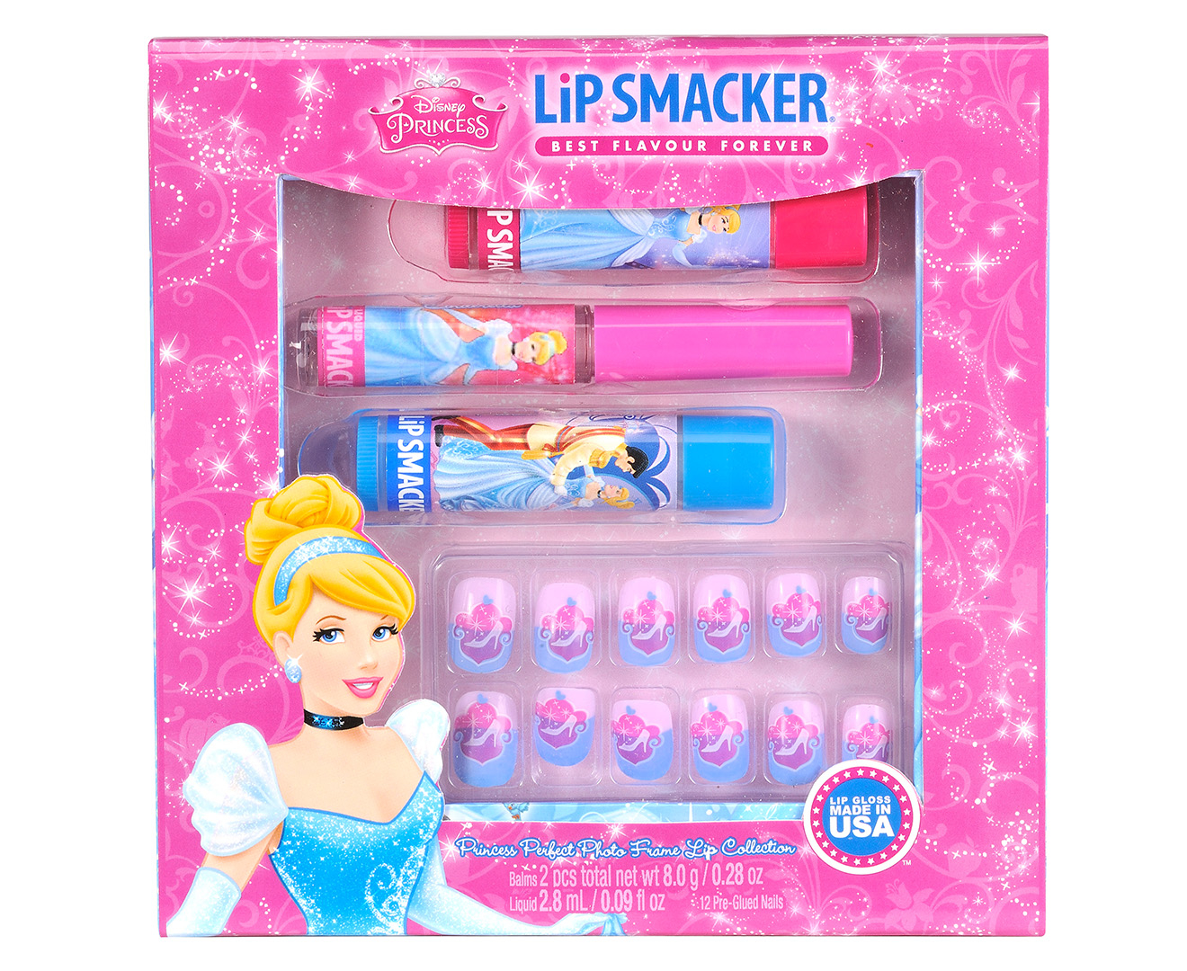 Lip Smacker Cinderella Lip & Nail Collection w/ Photo Frame | Catch.com.au