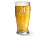 4 x Personalised Standard Beer Glass 285mL