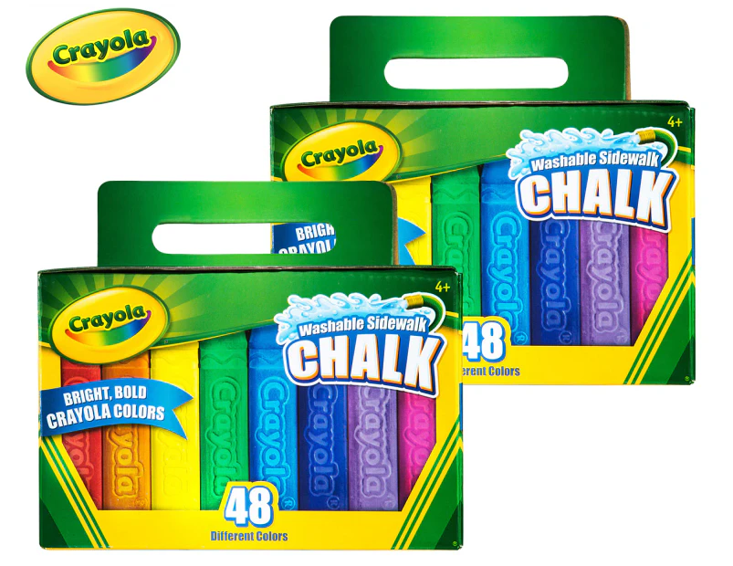 Crayola 48-Piece Washable Sidewalk Chalk Twin Pack