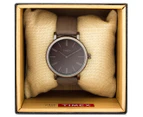 Timex 38mm Originals Tonal Leather Watch - Grey