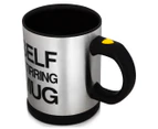 Self Stirring Mug - Silver/Black
