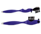 Tweezers w/ Brush - Purple