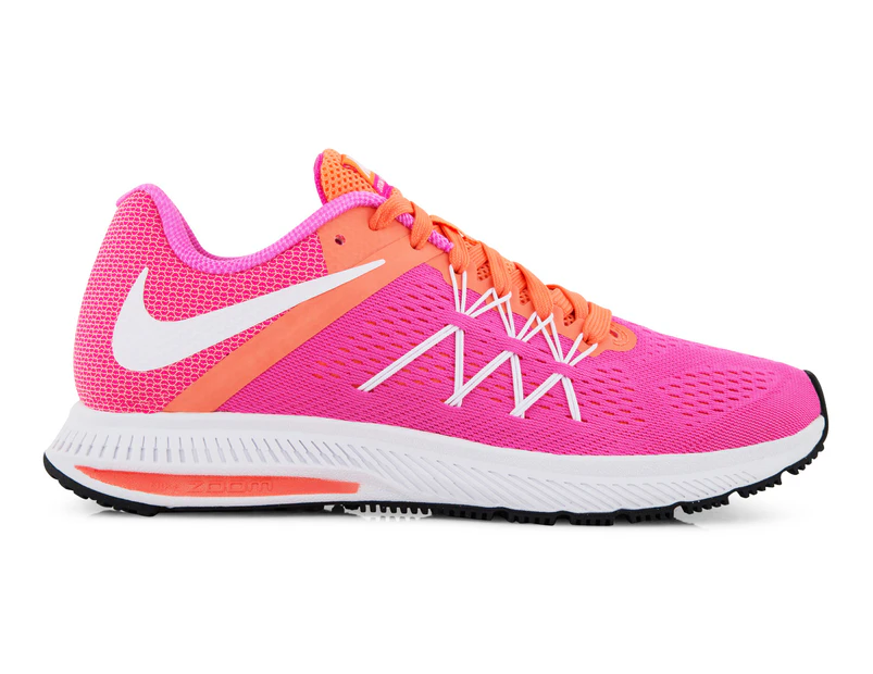 Nike Women's Winflo 3 Shoe - Pink Blast/White/Bright Mango