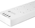 Sansai 8-Outlet Power Board + 4-Port USB Charging Station 5
